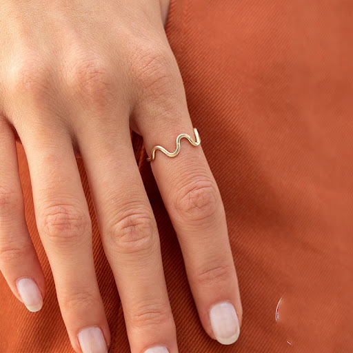Title 5, Sterling Silver Simple Bracelet Ring for Women ...