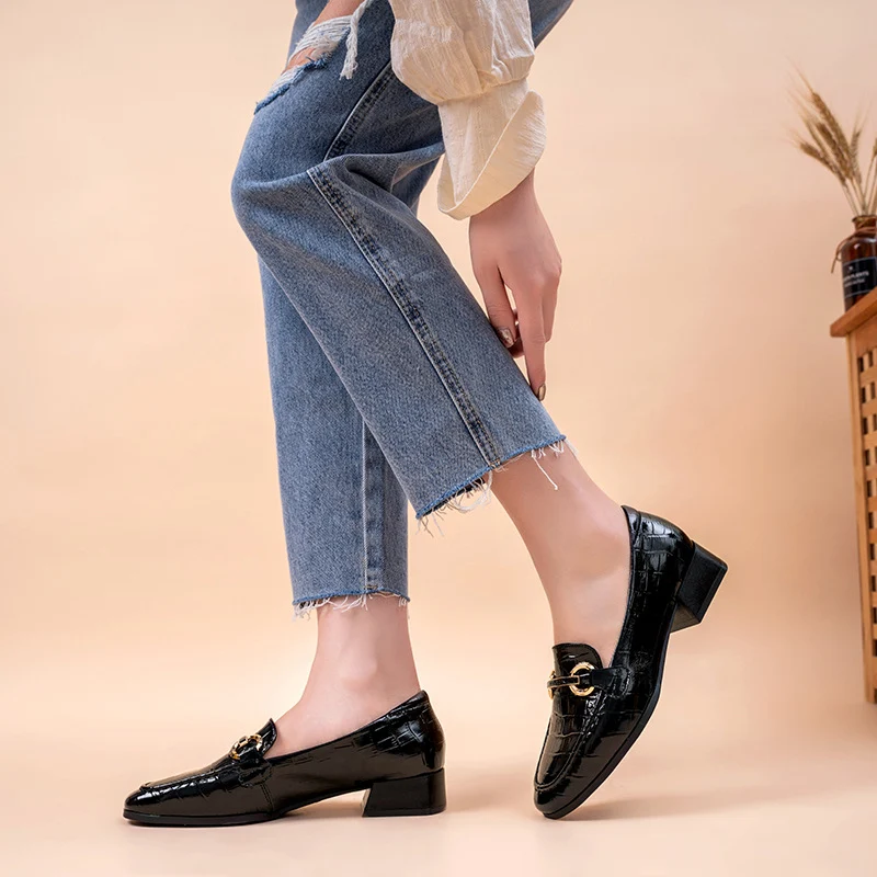 Title 4, Zapatos de Mujer de Cuero Genuino Calzado Casua...