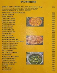 Novelty Restaurant menu 5