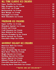 Vadilal Ice Cream menu 2