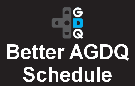 Better Awesome Games Done Quick Schedule small promo image