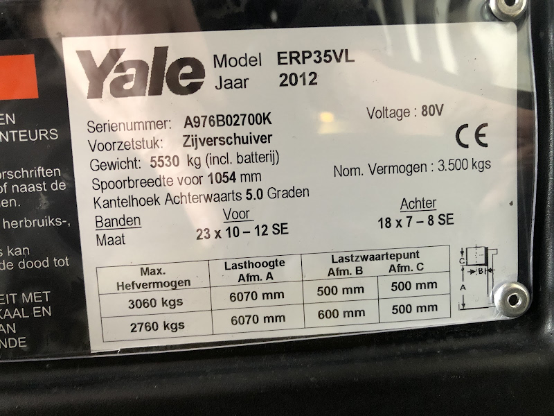 Picture of a YALE ERP35VL