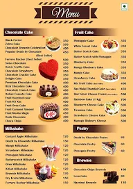 Sweet Heart Cakes And More menu 1