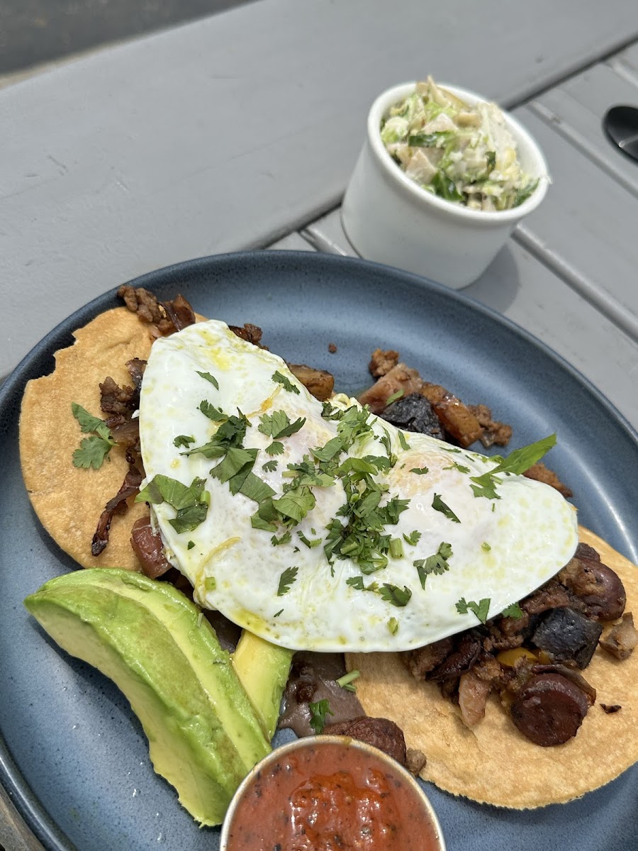 Huevos Rancheros (tested positive for gluten - no dedicated fryer)