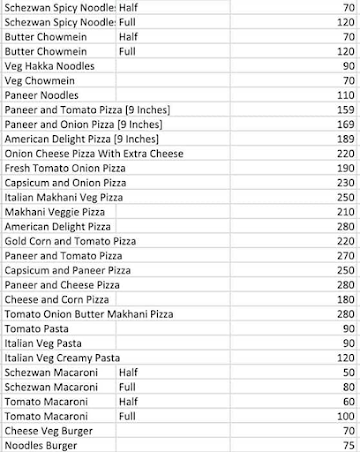 Mathur Kitchen menu 