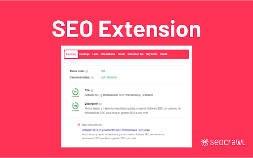 SEOcrawl SEO Extension