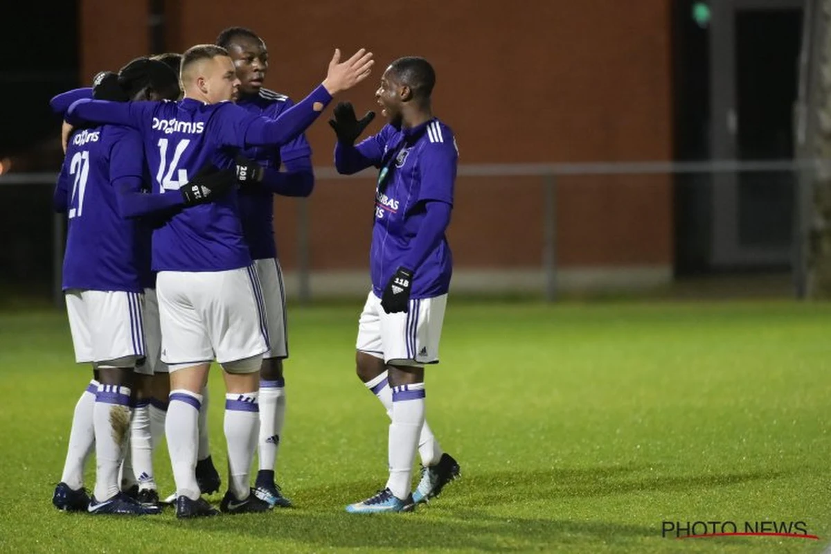 Les Espoirs d'Anderlecht explosent ceux du FC Bruges, Charleroi et le Standard perdent