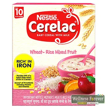 Nestle Cerelac - Wheat Rice Mixed Fruit (stage 3)