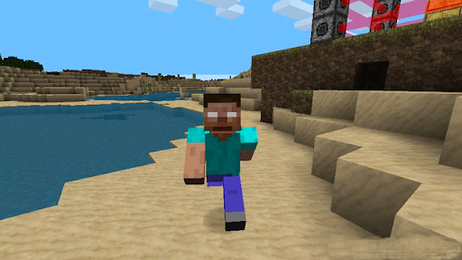 Screenshot Mod Herobrine for Minecraft PE