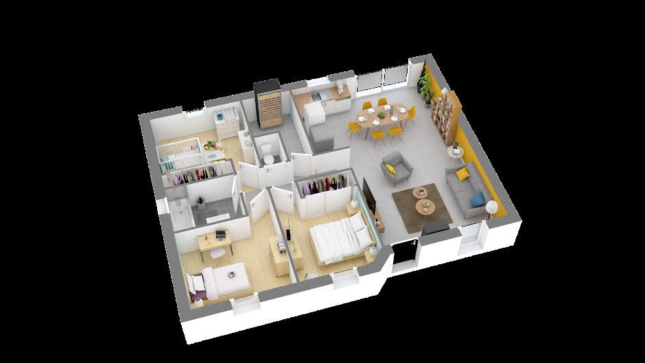 Vente maison neuve 4 pièces 76 m² à Lézigné (49430), 160 532 €