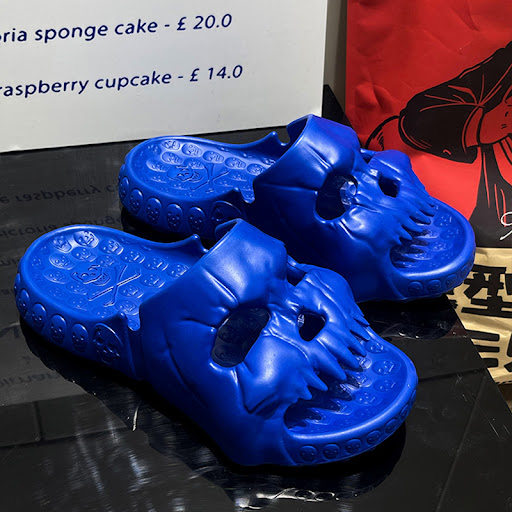 Title 6, "Fashion Lovers Trample On Shit" Slippers. Make...