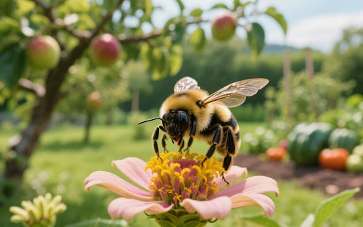Beautiful Bee Collecting Nectar in a screenshot 2