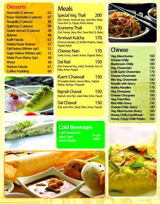 Sindhi 32 Sweets menu 