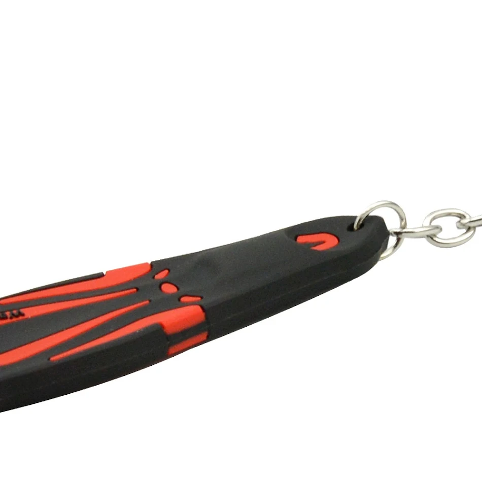 Portachiavi ciondolo a forma di pinne da sub in silicone. Un accessorio pratico e originale per subacquei, leggero e resistente.
