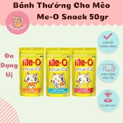 Bánh Thưởng Cho Mèo Nhiều Vị - Me - O Snack 50Gr