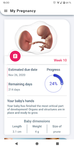 Screenshot My Pregnancy - Week by Week