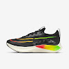 zoom fly 4 black / green strike / total orange / bolt