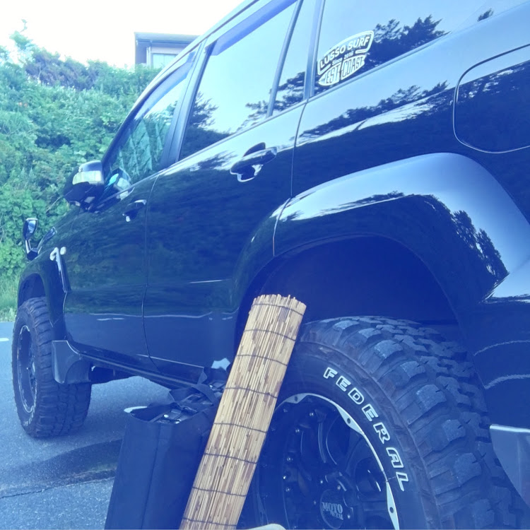 ランドクルーザープラドの夏の終わり・ドライブ・DIY・洗車に関するカスタム事例の投稿画像1枚目