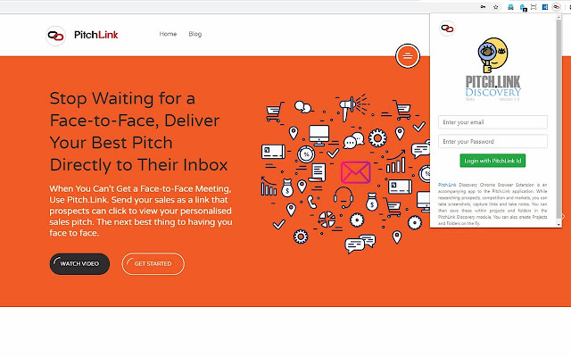 Pitch.Link Discovery chrome extension
