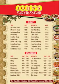 John's Chinese Corner menu 3