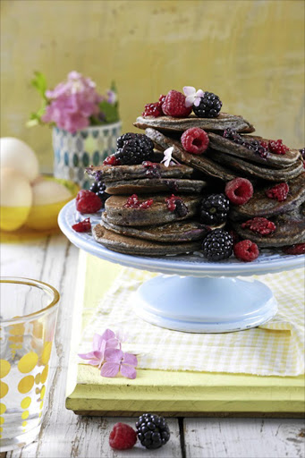 Buckwheat pancakes Buckwheat is a great flour for use in a gluten-free diet. It is an acquired taste, quite similar to dark toasted bread, slightly bitter. For lighter coloured (and flavoured) pancakes you can easily combine 1 cup of buckwheat with 1 cup flour of your choice.