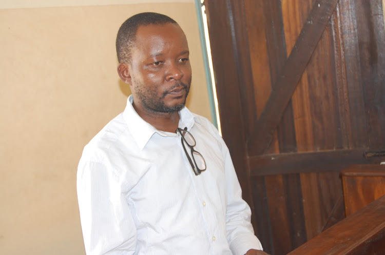 Wajir director of public prosecution Carey Francis Andai at the Garissa law courts.