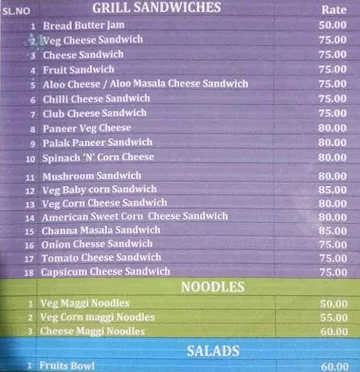 Juice Joint menu 