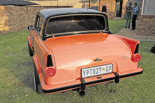WINGED: The classic Anglia rear end