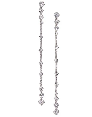 925 Silver Long High Carbon Diamond - 0