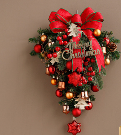Title 2, Jinghua Christmas Wreath Door Decoration Wall H...