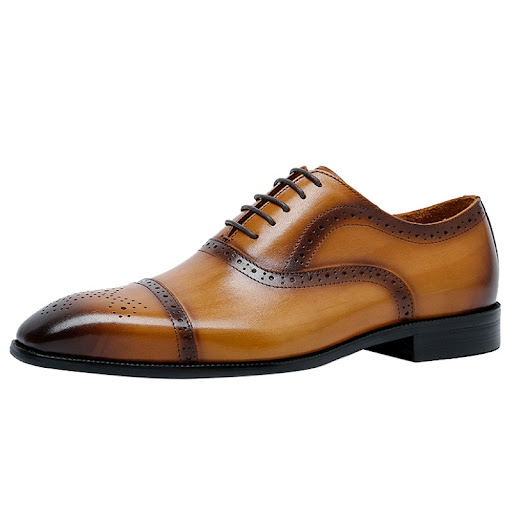Title 2, New Business Formal Pointed Leather Shoes. Enha...