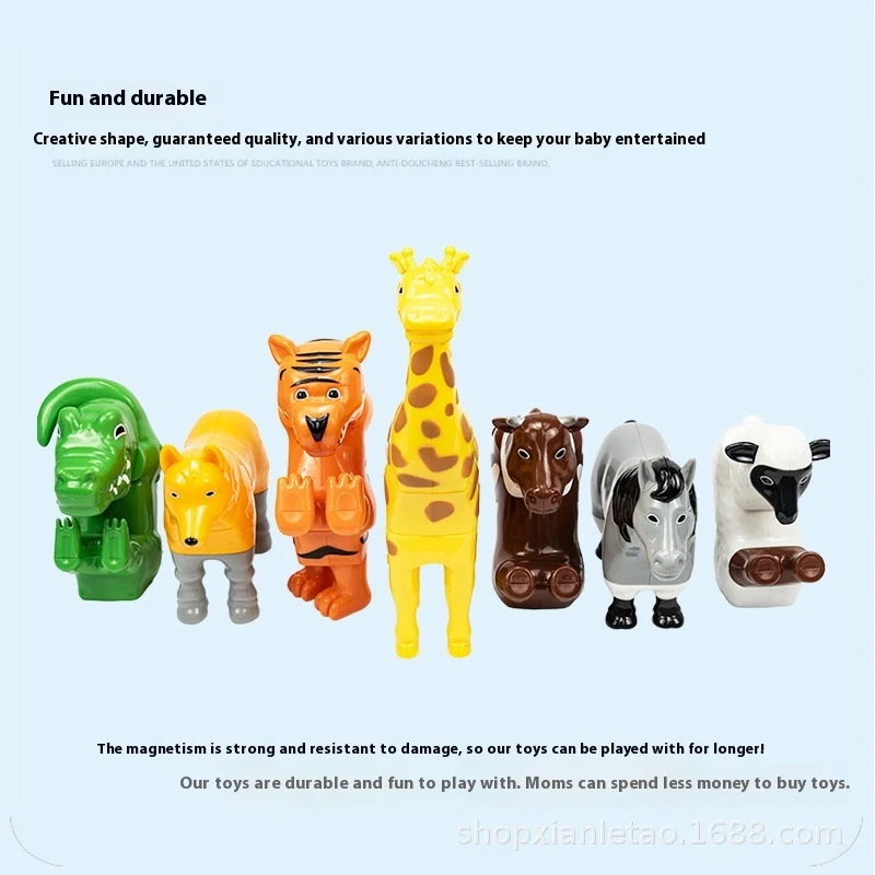 Magnetische bouwstenen voor kinderen Vroegtijdige educatie en perceptie Magnetisch montagespeelgoed Bevordert creativiteit en probleemoplossend denken