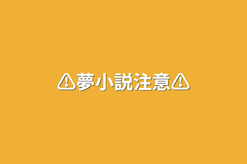 ⚠️夢小説注意⚠️