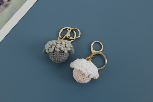 Title 1, Creative hand woven lamb pendant, cartoon handm...