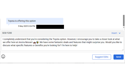AAI SMS Response screenshot 4
