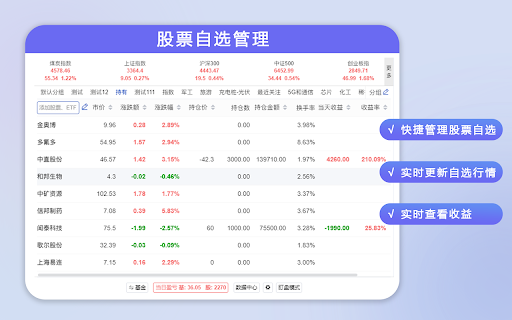 股票基金管家 - 上班盯盘助手