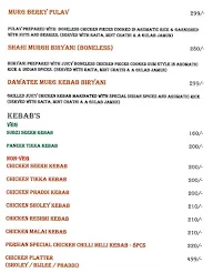 Zayka Biryani's and Kebab's menu 2