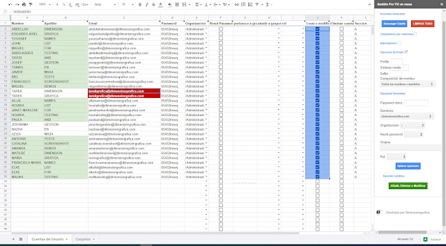 Gestion en masa screenshot 1