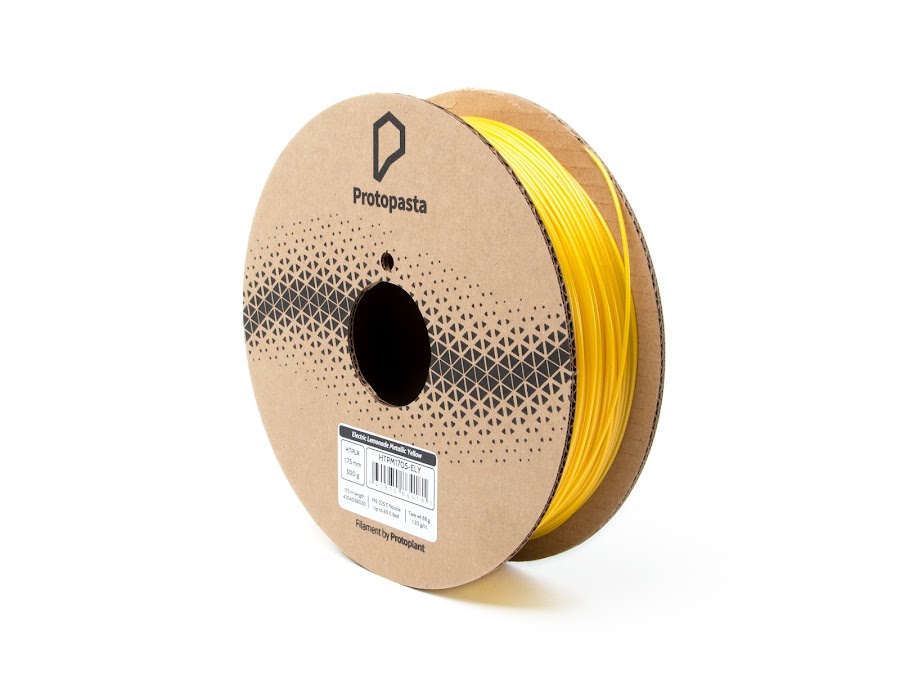 Protopasta Electric Lemonade Metallic Yellow HTPLA Filament - 2.85mm (0.5kg)