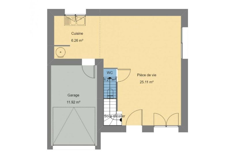  Vente Terrain + Maison - Terrain : 343m² - Maison : 73m² à Lanvallay (22100) 