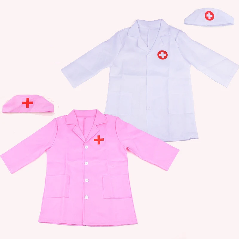 Costume d'infirmière pour enfants pour jeux de rôle et expérience de médecin, tenue professionnelle, idéal pour se déguiser et s'amuser.