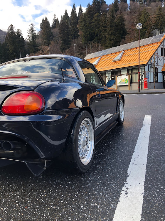 カプチーノの一時退院・バンパー塗装やり直し決定・フェンダーやり直し・カプチーノ少しだけ変化・嫁にゴマスリスリに関するカスタム事例の投稿画像1枚目