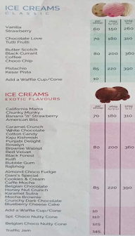 Gianis - Ice Cream, Shakes & Sundaes menu 2