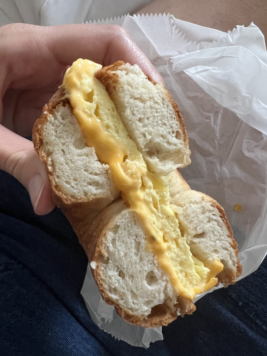 Gluten free egg & cheese sandwich