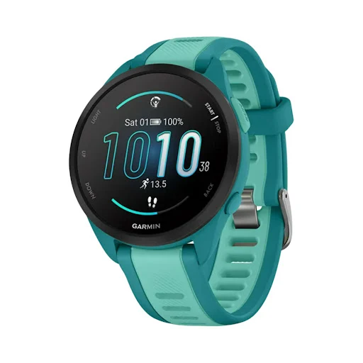 Đồng hồ Garmin Forerunner 165 Music, GPS, WiFi, Xanh Ngọc/Xanh Aqua,SEA/KOR (010-02863-B2)