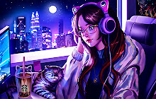 Lofi Cafe Studying Arts Wallpapers New Tab small promo image