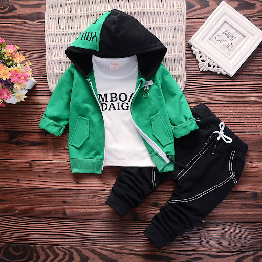 Title 7, Fashion Printed Boys Three-piece Suit. Stylish...