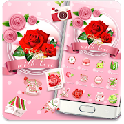 Valentines Day Red Rose Theme  Icon