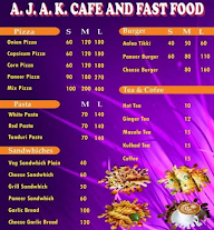 A. J. A. K. Cafe And Fast Food menu 1
