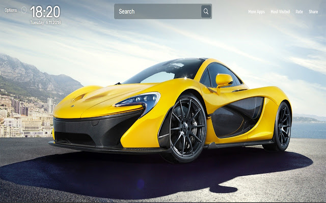 Super Cars Wallpapers NewTab Theme